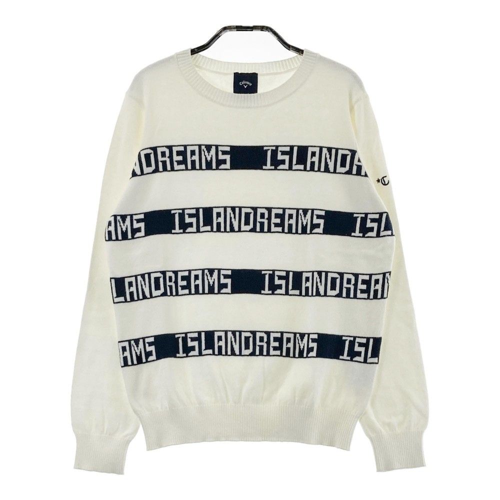 キャロウェイ ゴルフウェアL ボーダーニット セーター リス