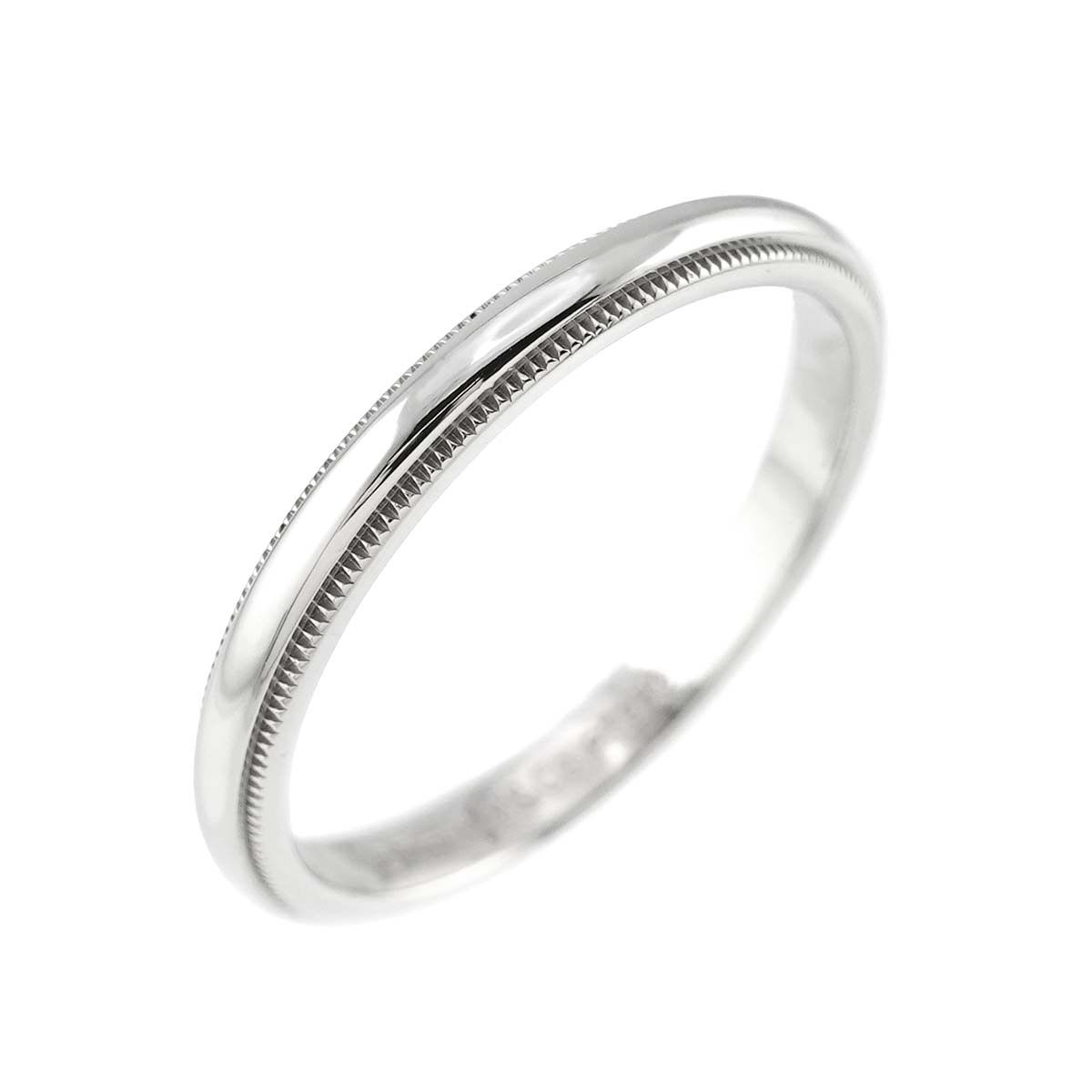 ティファニー TIFFANY&Co. ミルグレイン バンド 23号 リング 幅