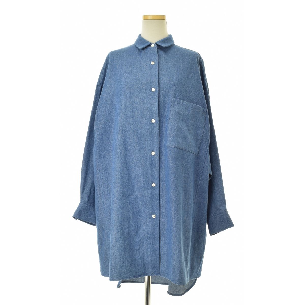 【chiiiibag】Dolman Sleeve Dungaree Shirts デニム長袖シャツ chiiiibag】Dolman Sleeve Dungaree Shirts デニム長袖シャツ