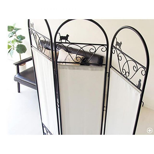 宮武製作所 猫のパーテーション３連 SK-2828 新生活 インテリア 家具 おしゃれ デザイン MARWIL-DEMENAGEMENTS_CH