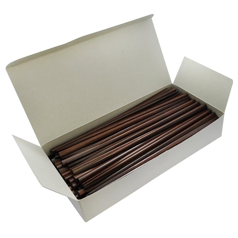 業務用 木製塗箸 茶 50膳 業務用食洗器にも対応 JA-011 0