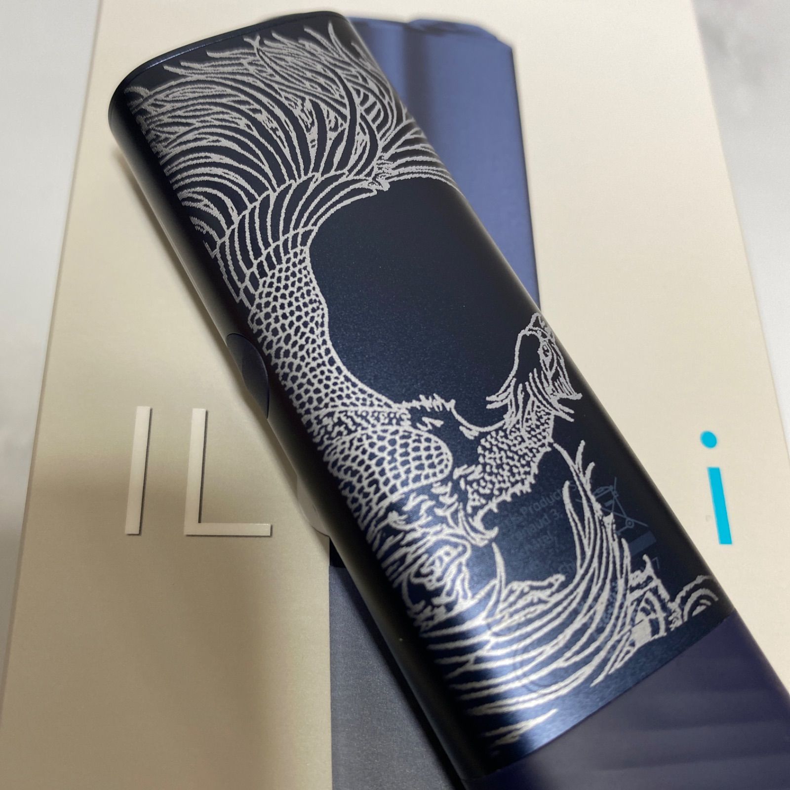 龍 鳳凰 デザイン レーザー加工 iQOS ILUMA i ONE アイコス