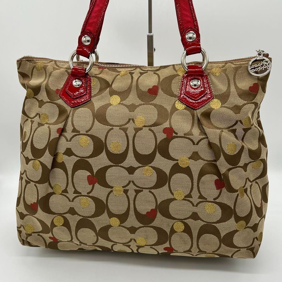 信頼も厚い ✨️良品✨️COACH ポピー シグネチャー トートバッグ バッグ