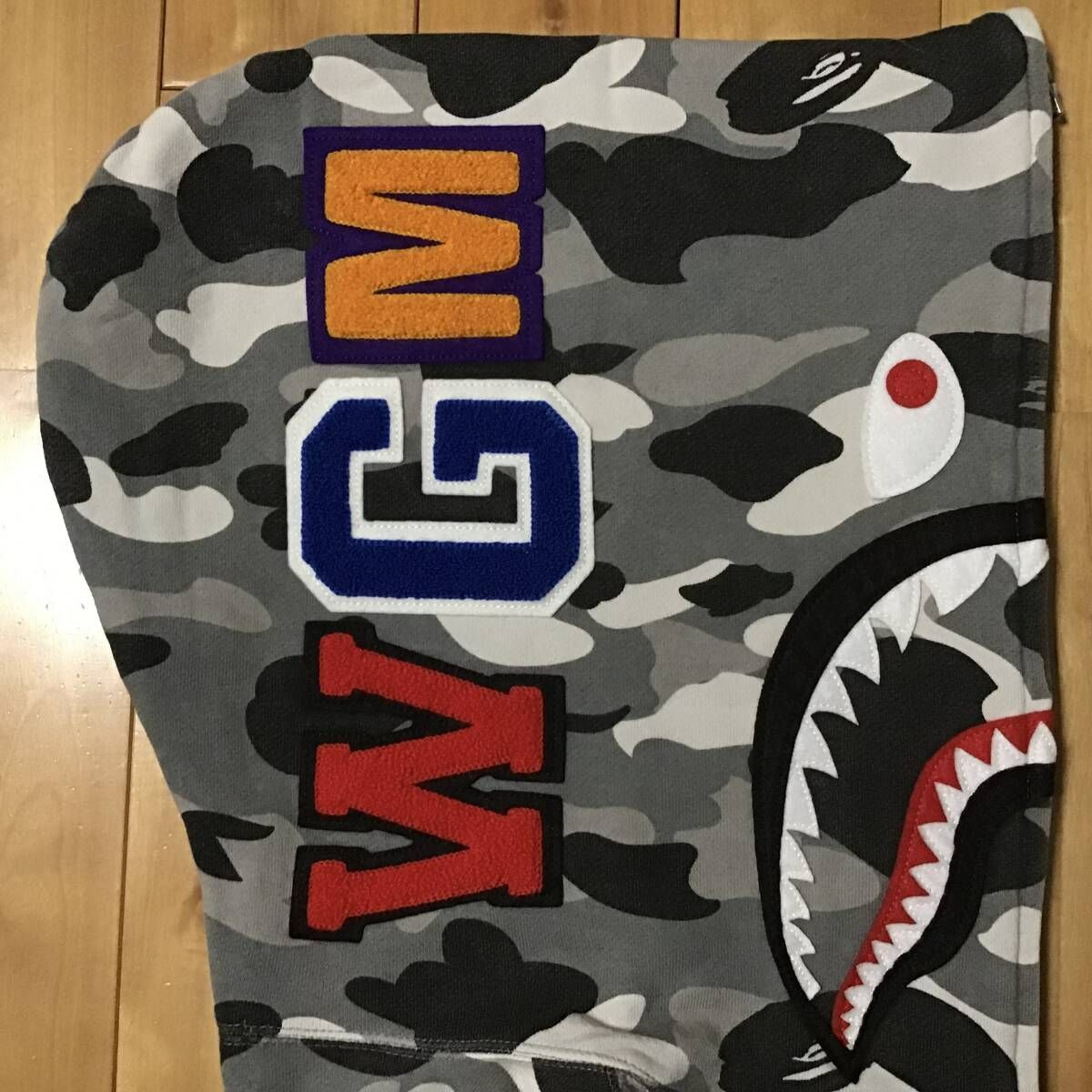 NFS限定 BAPE camo シャーク パーカー Lサイズ shark full zip hoodie  