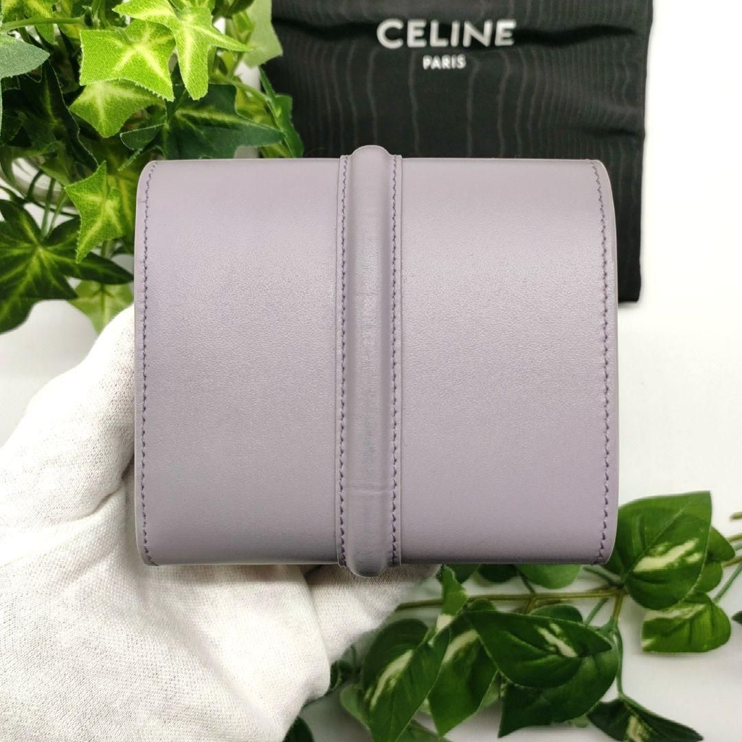 セリーヌ　三つ折り財布　スモールトリフォールドウォレット　セーズ　パープル セリーヌ 三つ折り財布 スモールトリフォールドウォレット パープル