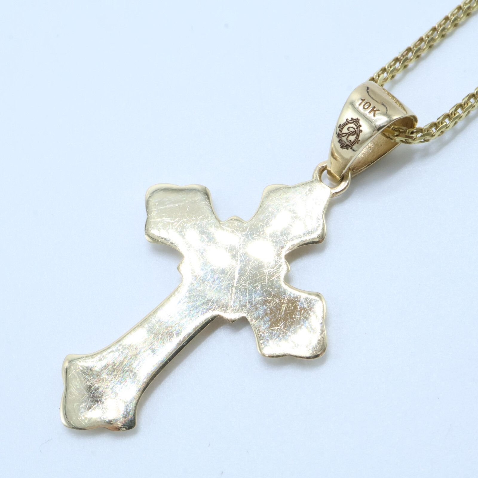 AVALANCHE 10K YG シンプルクロス ネックレストップ アヴァランチ10K