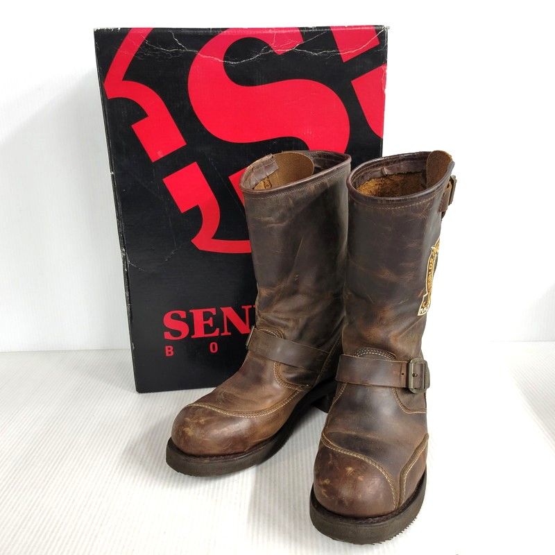 SENDRA BOOTS STEEL ENGINEER BOOTS センドラブーツ エンジニアブーツ シューズ 靴 サイズ US8 ブラウン メンズ 164-250421-ay-10-izu