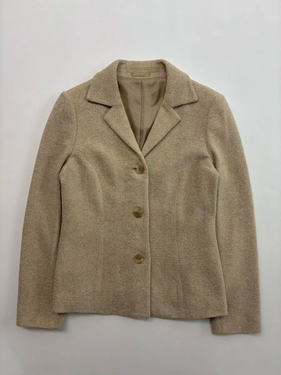 Burberry バーバリー イエローベージュ ウール ブレンド ブレーザー