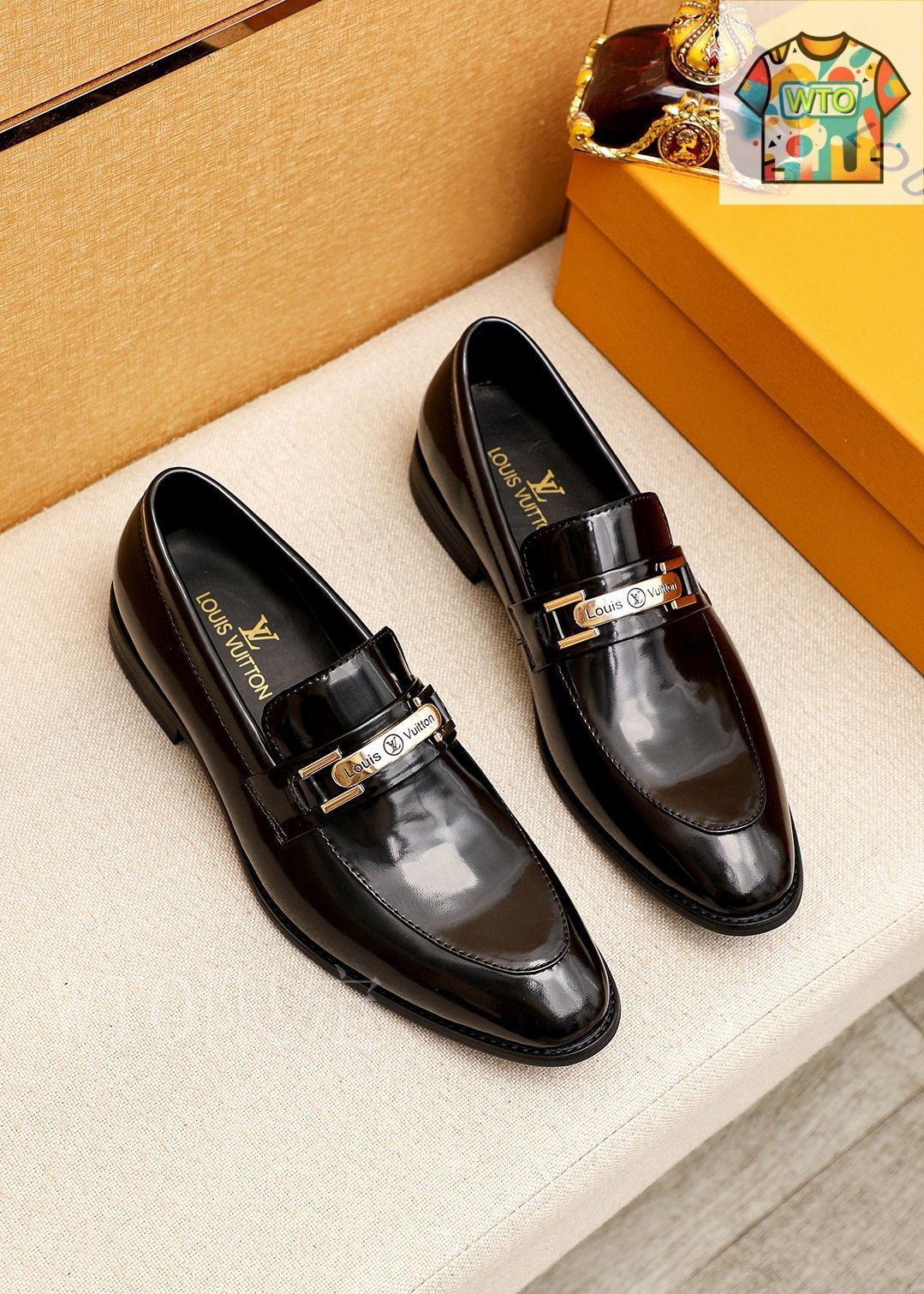 LOUIS VUITTON ルイ・ヴィトン カジュアルレザーシューズ01 ヴィトン