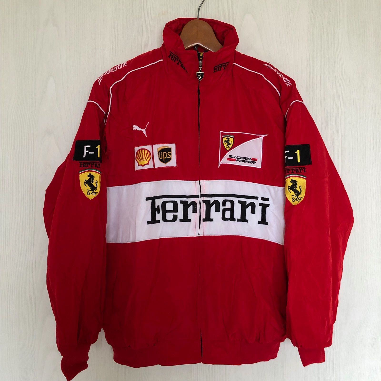フェラーリ レーシングジャケット 企業ロゴ 90s - ブルゾン
