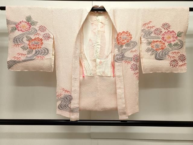 平和屋着物＃羽織 型染め 草花文 正絹 逸品 未使用 CAAT5756id