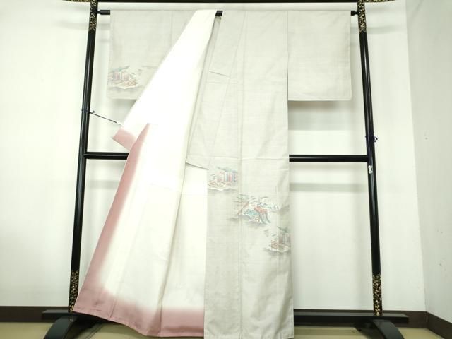 平和屋着物○都喜ヱ門 本場大島紬 白大島 7マルキ 正倉