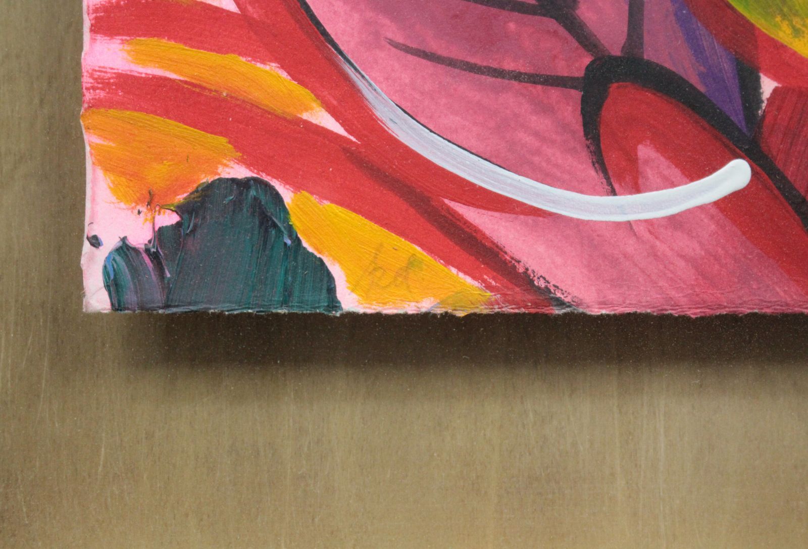 ケリー・デトワイラー『無題』水彩画（不透明）【真作保証】 絵画