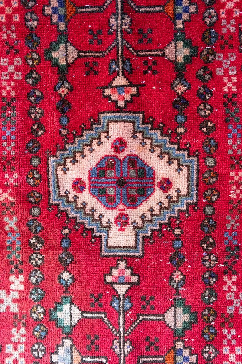 122 x 73cm　70-80s Persian TRIBAL RUG　トライバルラグ アバデ カシュガイ ペルシャ絨毯 手織り