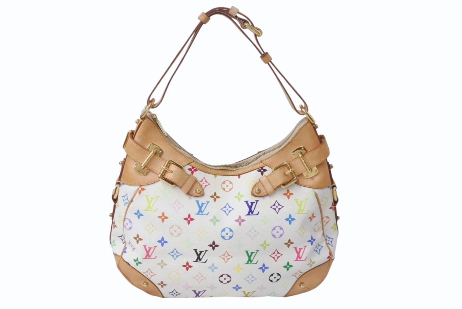 LOUIS VUITTON ルイヴィトン ショルダーバッグ グレタ M40195 モノグラム マルチ ホワイト 4b003525
