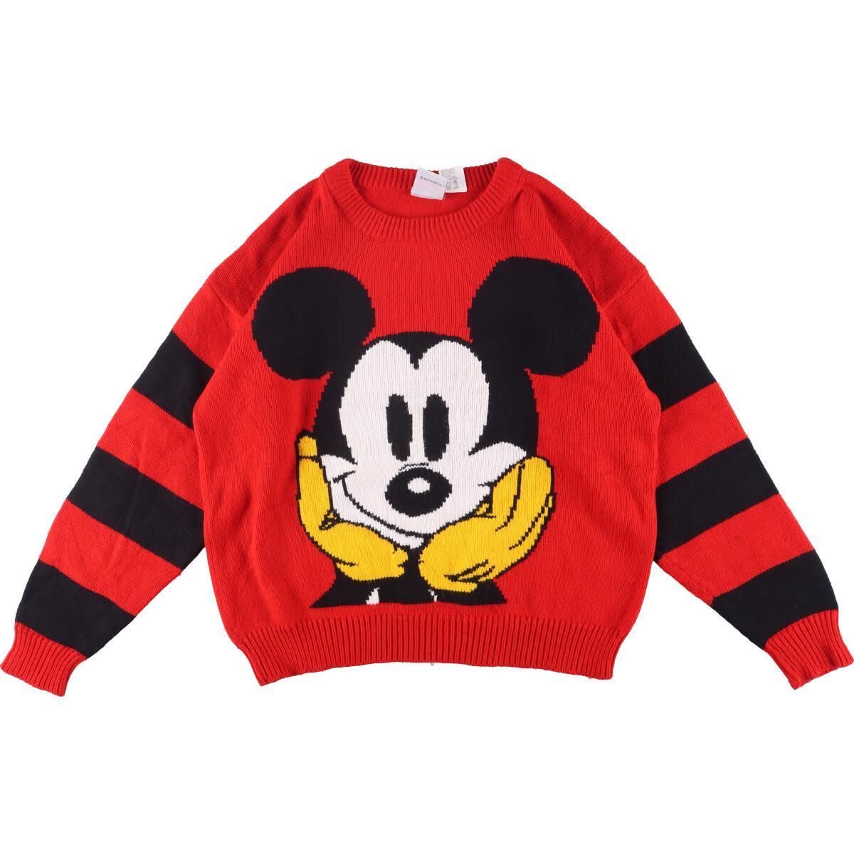 古着 Mickey&Co. MICKEY MOUSE ミッキーマウス アクリルニットセーター 