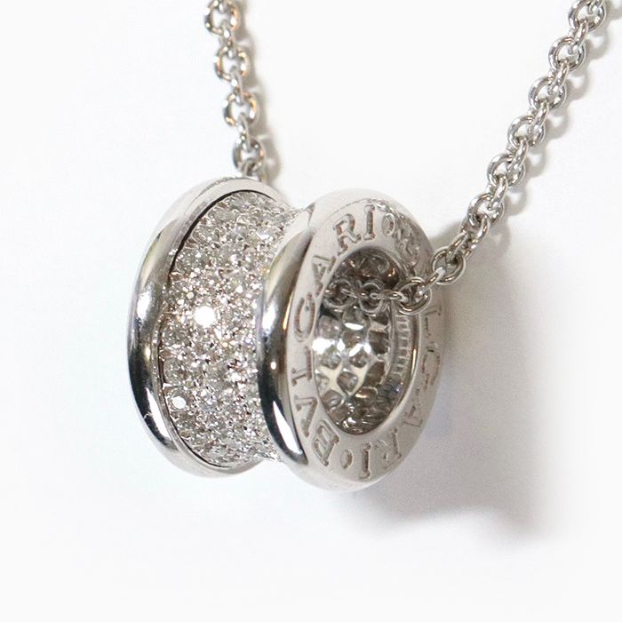 美品】 ブルガリ ビー・ゼロワン ネックレス パヴェ ダイヤモンド  