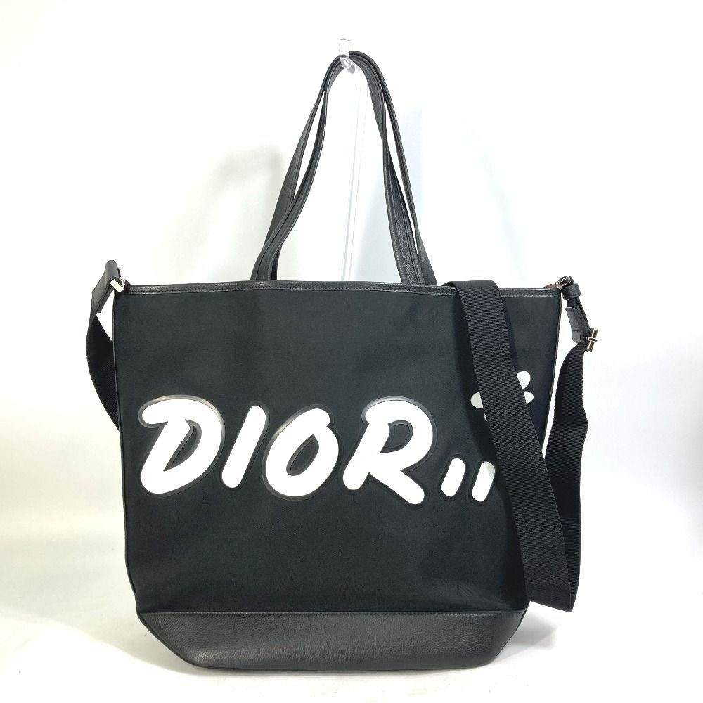 美品 A4可 Dior homme レザー トート バッグ ディオール オム 中古