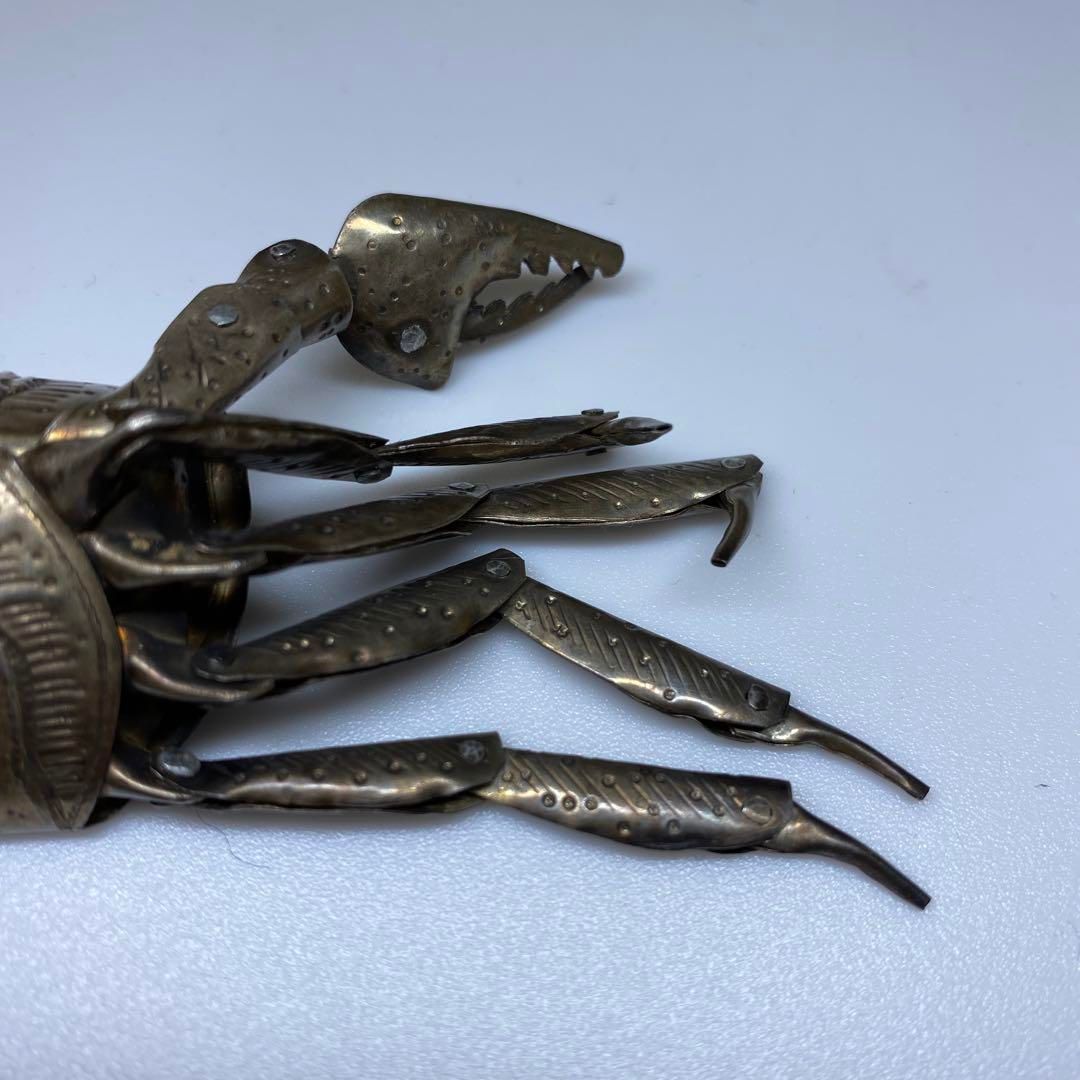 弘美　銀製　自在カニA　24g/最大幅約13㎝ 東Y6-0726☆2Fトヒエ 弘美 銀製 自在カニA 24g/最大幅約13㎝ 東Y6-0726☆2Fトヒエ