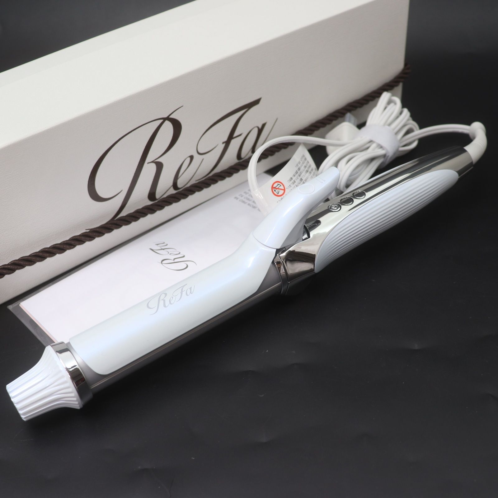IT90YQ98UIHC MTG Refa リファ カールアイロンプロ 32mm 製 ビューテック カールアイロン RE-AW-02A ホワイト 美容家電
