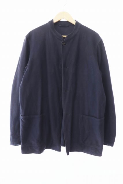 コモリ COMOLI 16AW インレイツイル スタンドカラー ジャケット J03-01003 2 紺 ネイビー ブランド古着ベクトル 中古240802