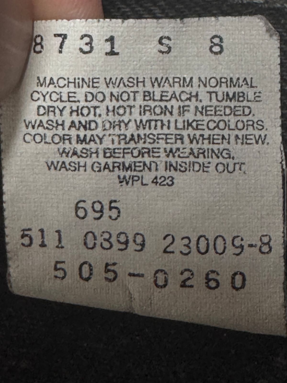 90 s Levi’s 505 サルファブラック W 38 L 32 実寸W 88 cm 79 中綿アウター 動きやすい