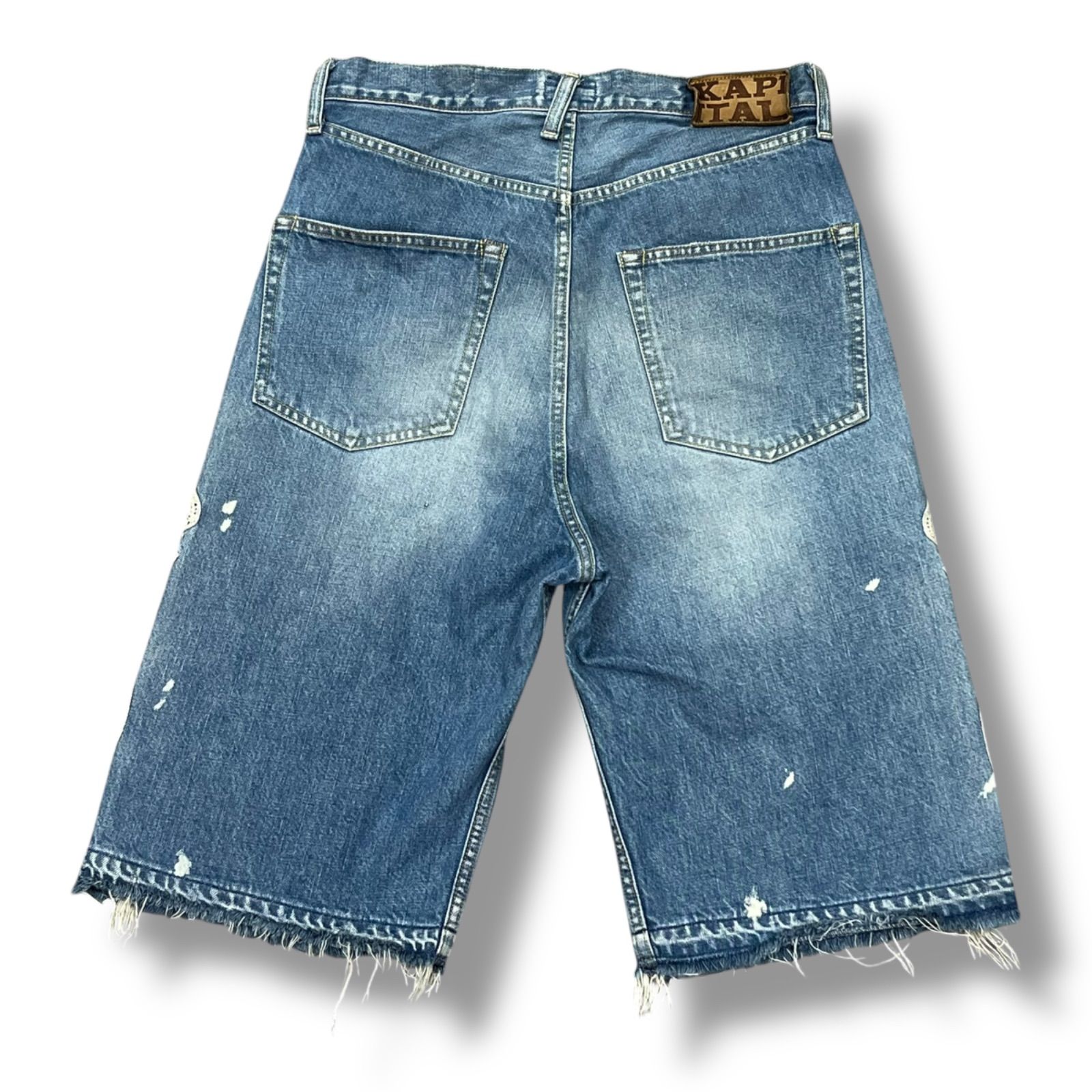KAPITAL ハーフパンツ　ダック生地　ポケット　Mサイズ kindal_8006000653644