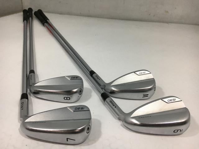 返品OK 【中古ゴルフクラブ】(4本セット)ピン i530 アイアン 2024 NS