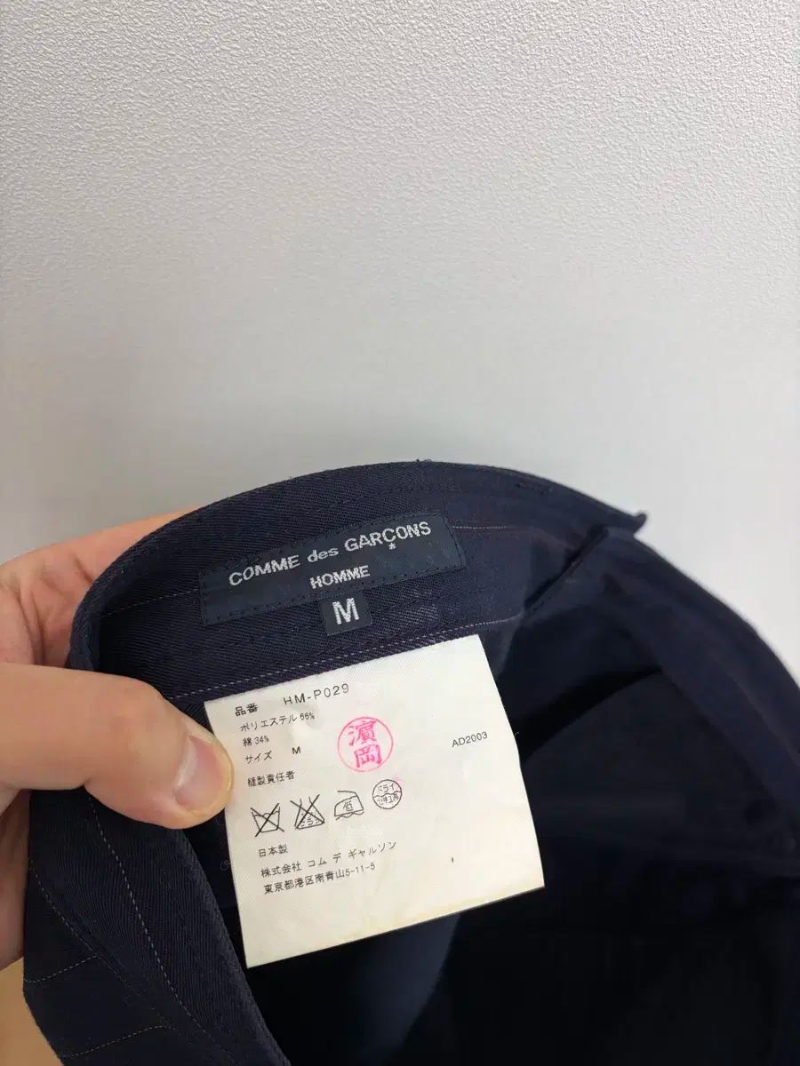 COMME des GARCONS コム デ ギャルソン オム ネイビー ストライプ パンツ