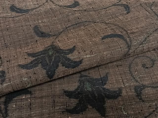 平和屋着物○上質な紬 花唐草文 ロング丈 正絹 逸品 AAAV7341zg - メルカリ