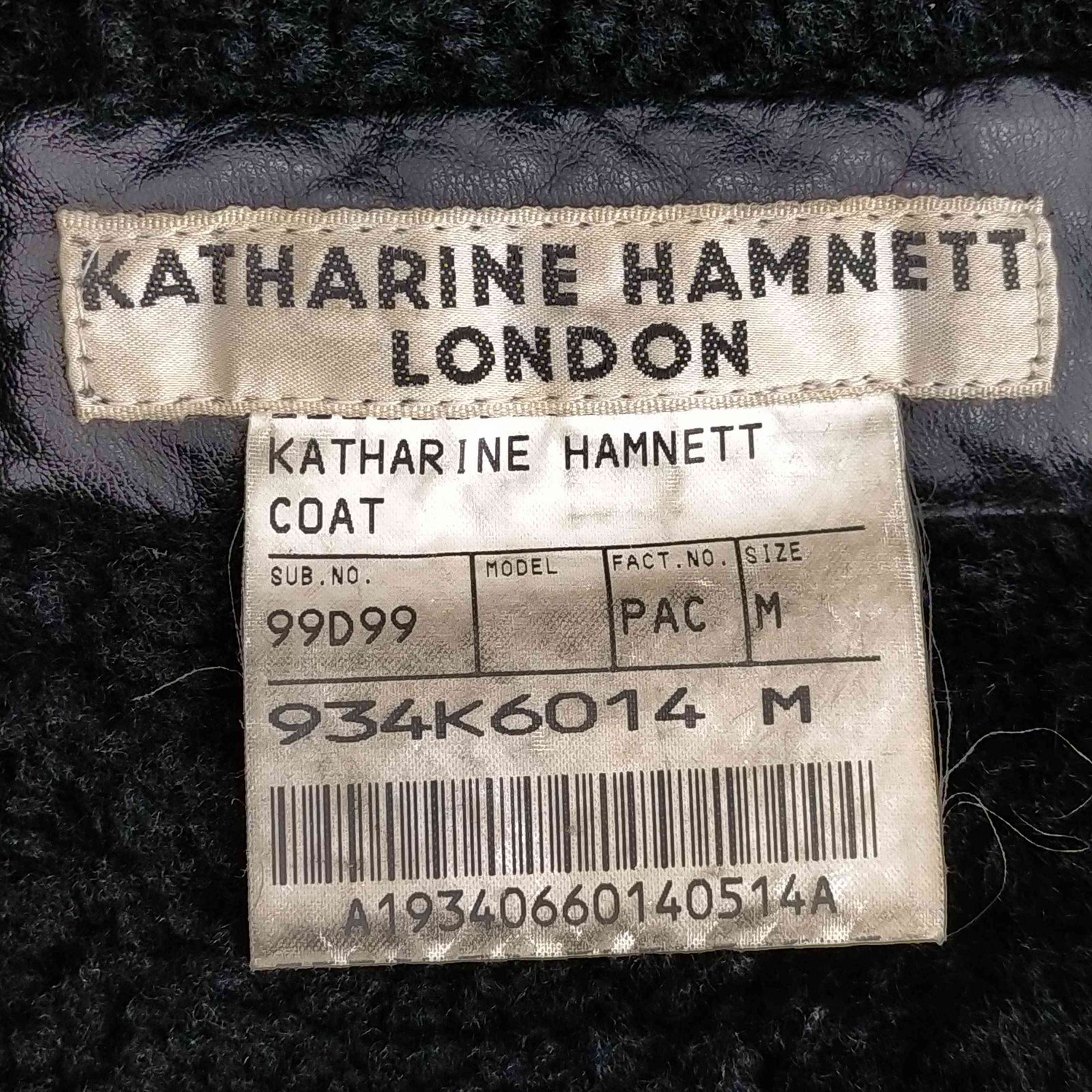 キャサリンハムネットロンドン KATHARINE HAMNETT LONDON ラムレザー