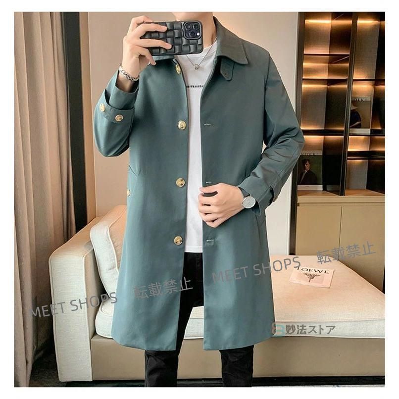 スプリングコート アウター ビジネス コート メンズ ステン アウター ステン コート トレンチコート ロングコート 秋 秋冬 シンプル キレイめ ビジネ ddhc199 KANDAIZUMI_COM