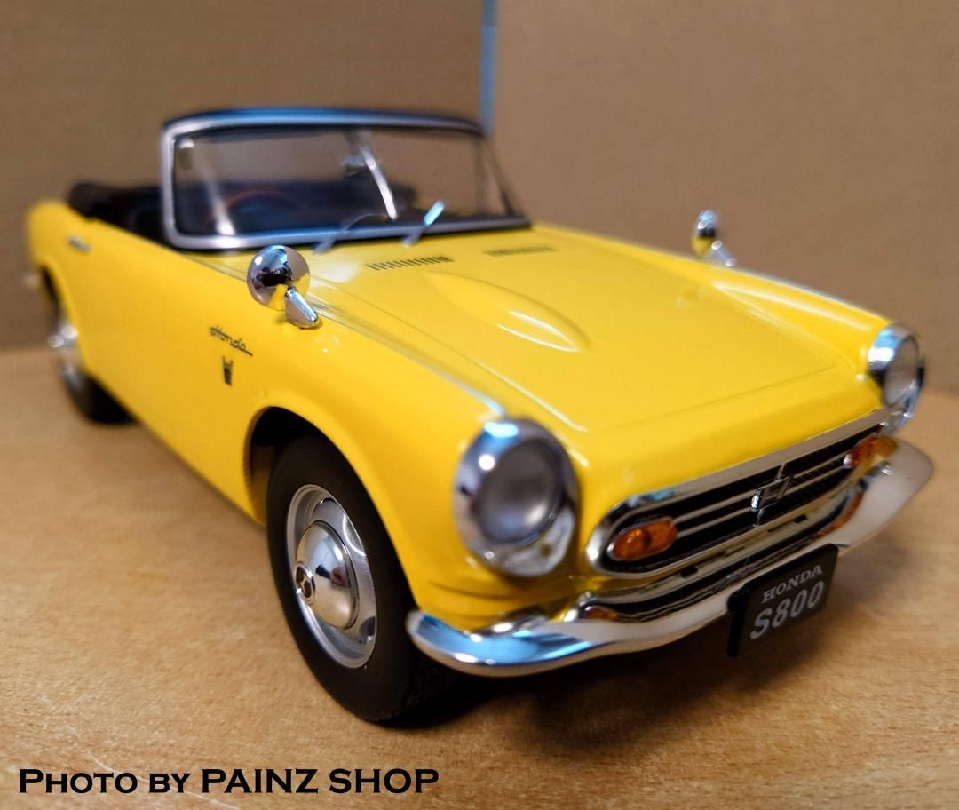 当時物 60`s DINKY TOYS ホンダ HONDA S800 クーペ 黄!! size7.7㎝ 1 