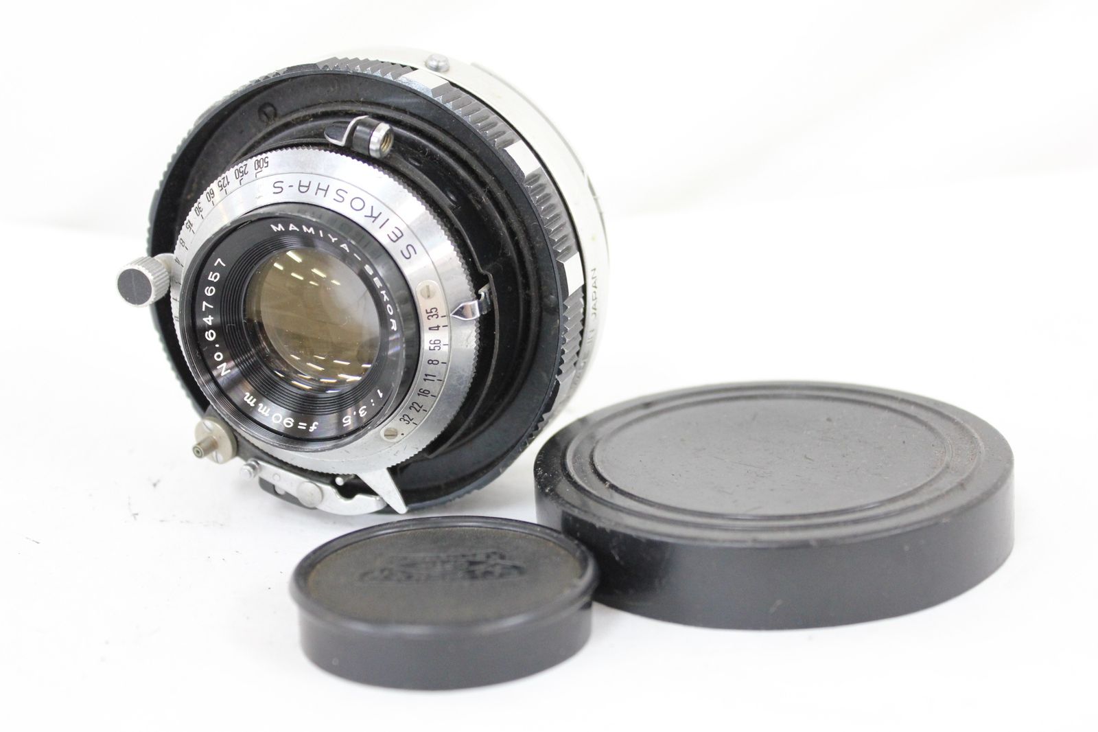 品 マミヤ Mamiya-Sekor 90mm F3.5 前後キャップ付き レンズ M6460