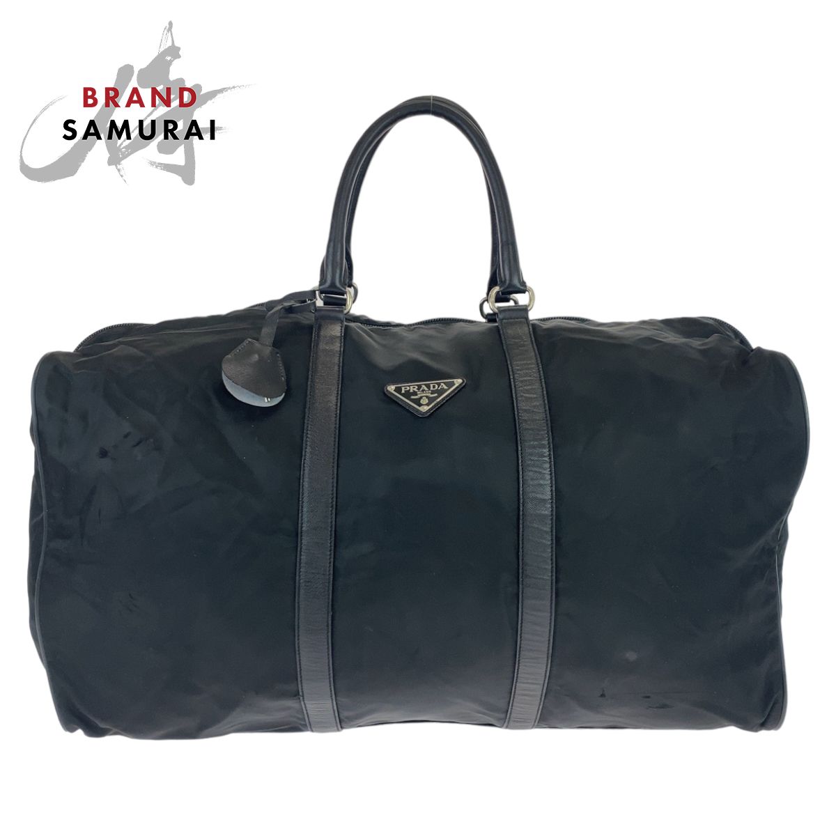 PRADA プラダ テスート 三角ロゴプレート サフィアーノレザー ブラック