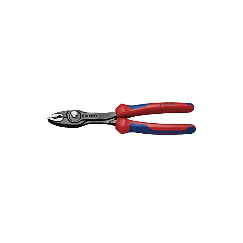  クニペックス KNIPEX クニペックス ツイングリップ Twin Grip スリップジョイントプライヤー コンフォートタイプ ねじ外しに最適 8202-200SB 0 工具