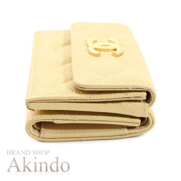 新品】CHANEL シャネル 三つ折り財布 スモール コンパクト ミニ  