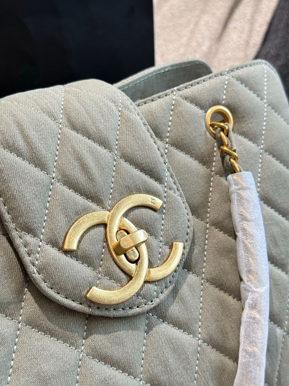 今日特価】Chanel Denim Vintage Shopping Bag / シャネル