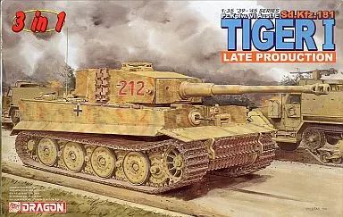 [Used] plastic model 1/35 pz.kpfw.vi Ausf.E Sd.Kfz.181 TIGER I LATE PRODUCTION “'39-'45 SERIES” [6253]