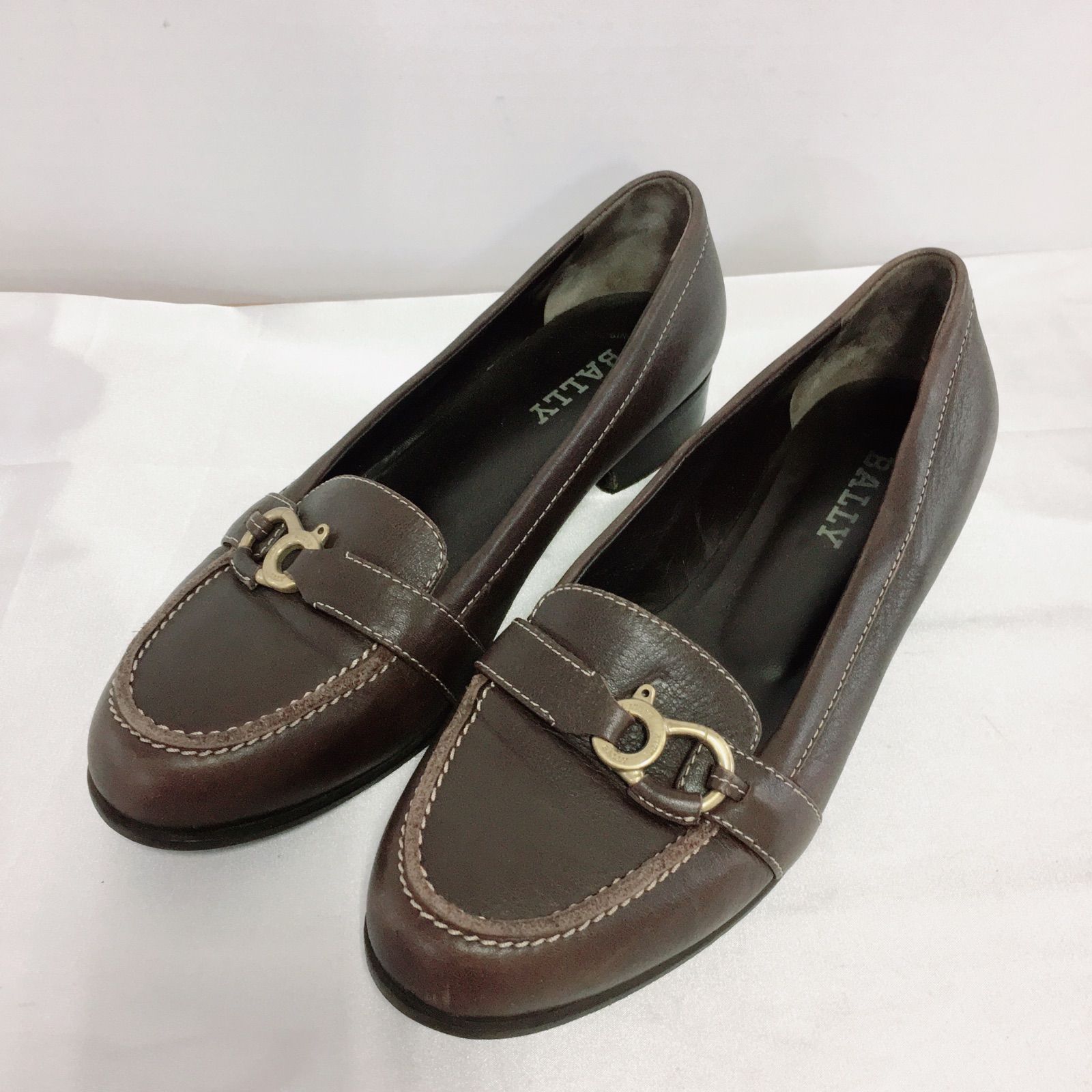 BALLY バリー ローファー ブラウン 靴 38 1/2サイズ レディース - メルカリ