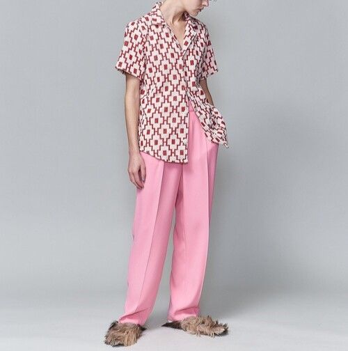 パンツ ROKU BEAUTY&YOUTH GEORGETTE TUCK PANTS 6 ROKU BEAUTY&YOUTH UNITED ARROWS ロク ビューティーアンド
