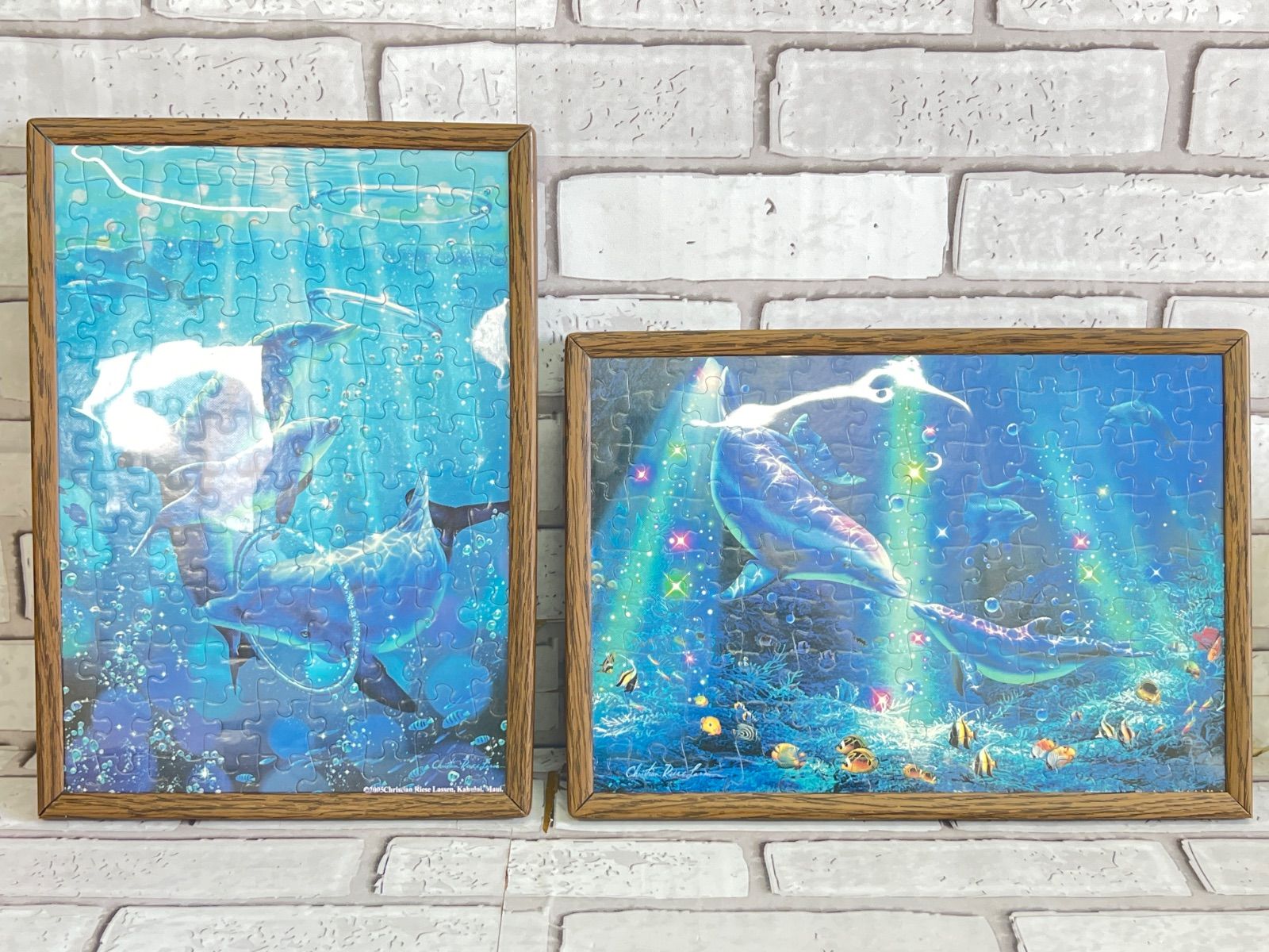 W2-34】△ラッセン ジグソーパズル 額縁入り完成品 2点セット - メルカリ