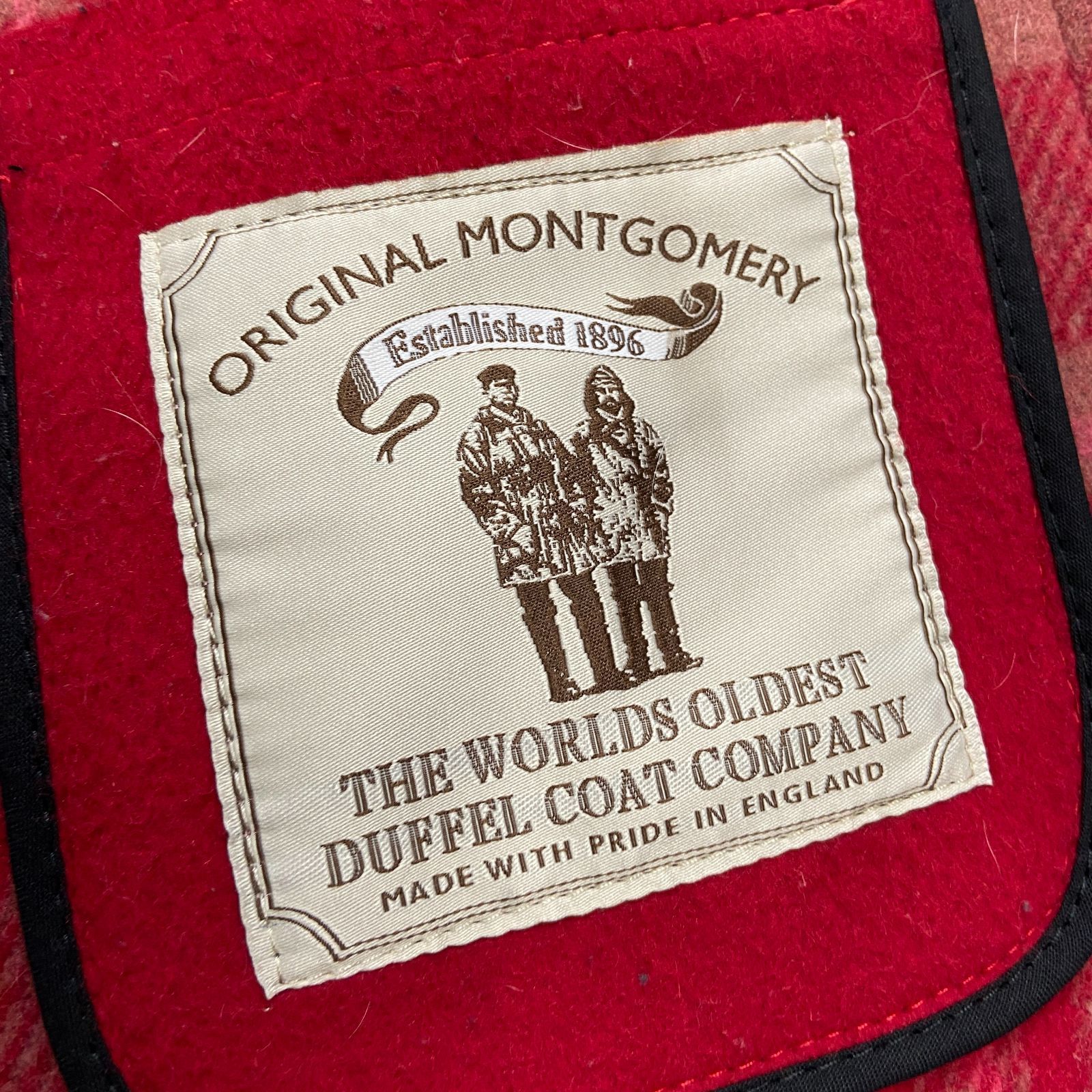 ☆ORIGINAL MONGOMERY☆モンゴメリー☆ダッフルコート☆赤☆サイズ36