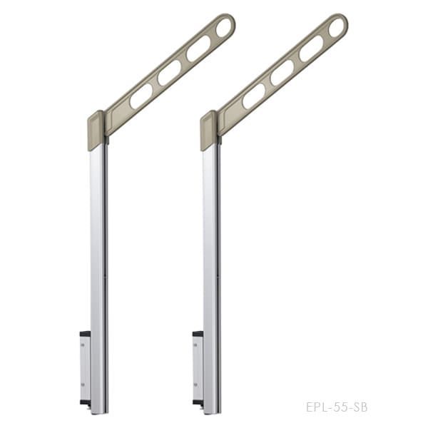 ホスクリーン 川口技研 物干し金物シリーズ EPL型 EPL-55-SB 2本入り 設置1セット