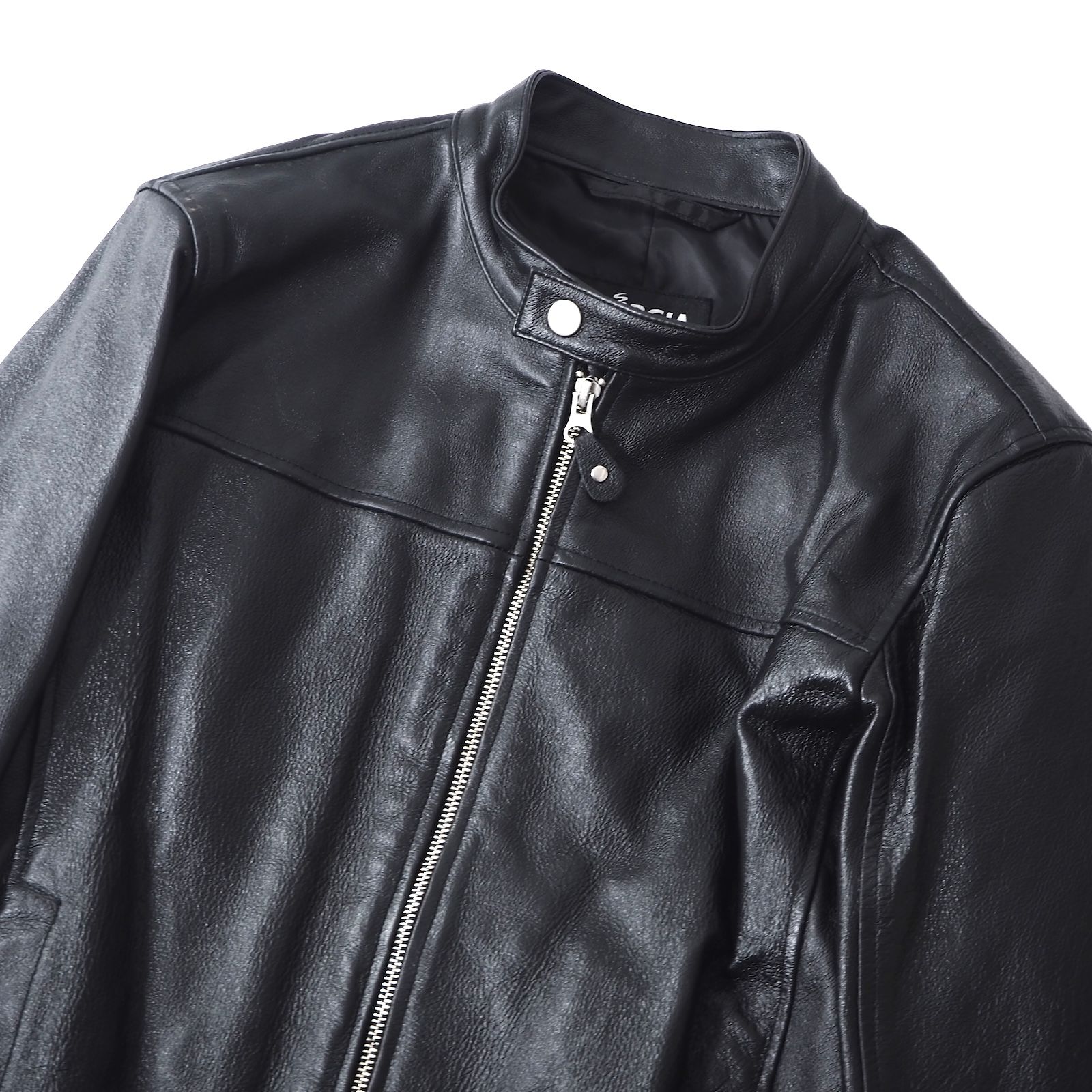 美品 ジョージア GEORGIA レザー シングルライダース ジャケット