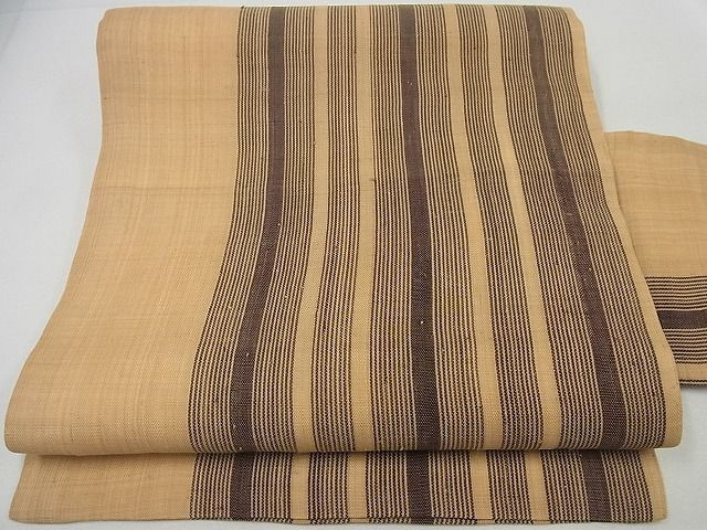 平和屋本店□極上 夏物 芭蕉布 手積み芭蕉糸100％ 九寸名古屋帯 逸品  