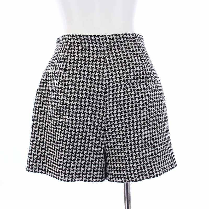 n*n様 クリスチャンディオール 13AW ウール 千鳥格子 ミニスカ 42 黒 n