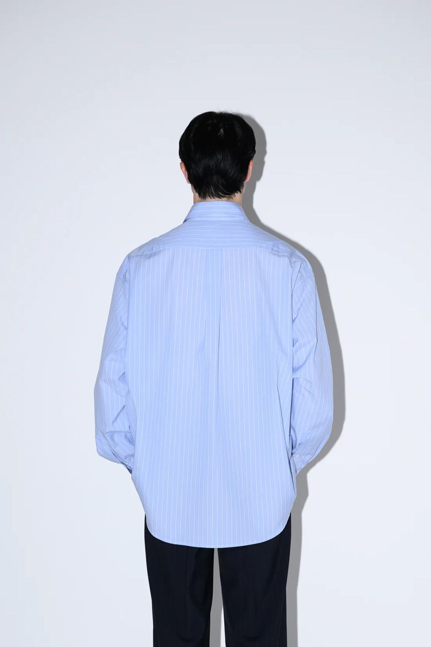 初期 apartment three oversized shirt ブルー 2 初期 apartment three oversized shirt ブルー 2