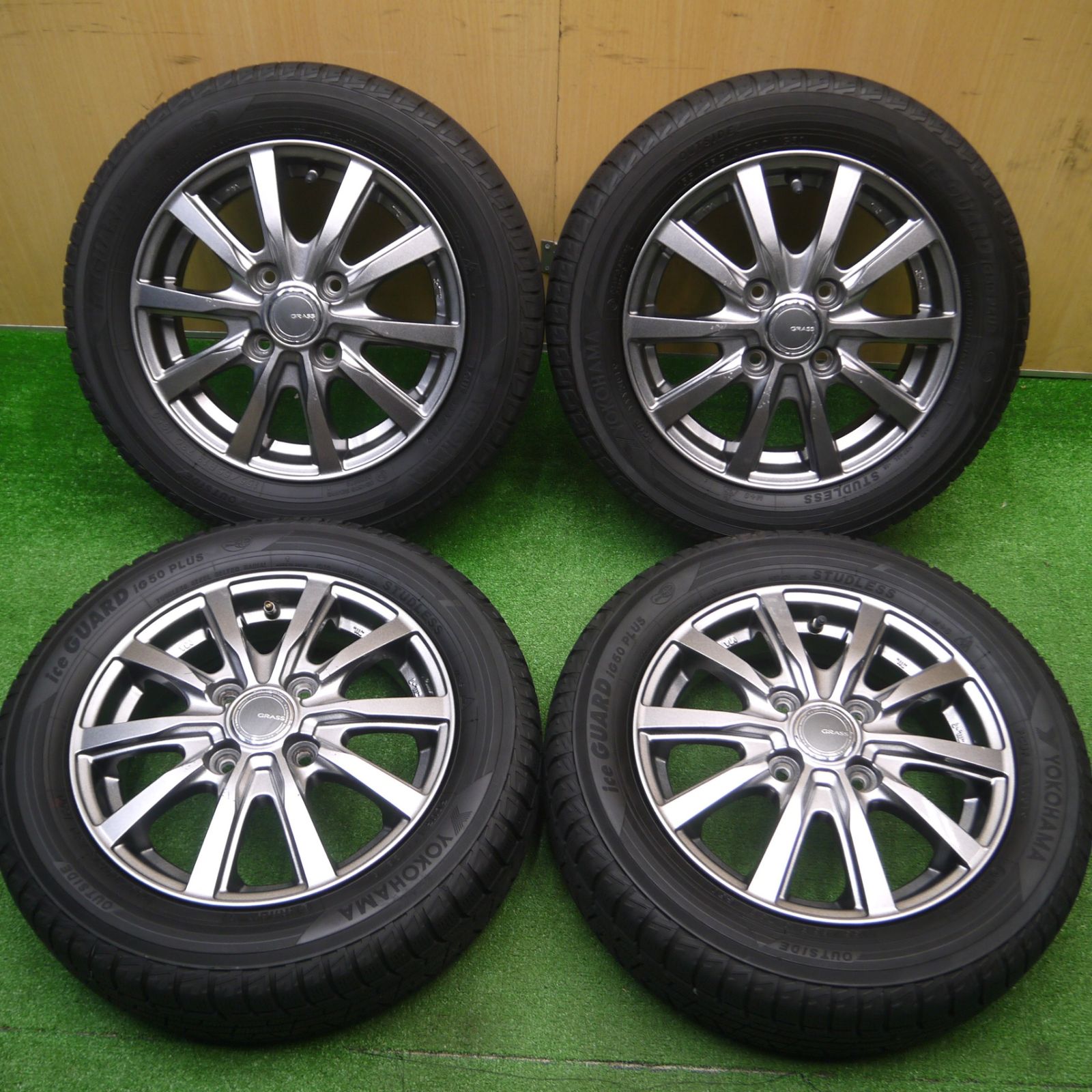 送料無料] 4本価格☆スタッドレス 155/65R13 ヨコハマ アイスガード iG50 プラス GRASS グラス 13インチ PCD100/4H☆4100802Hス  - メルカリ