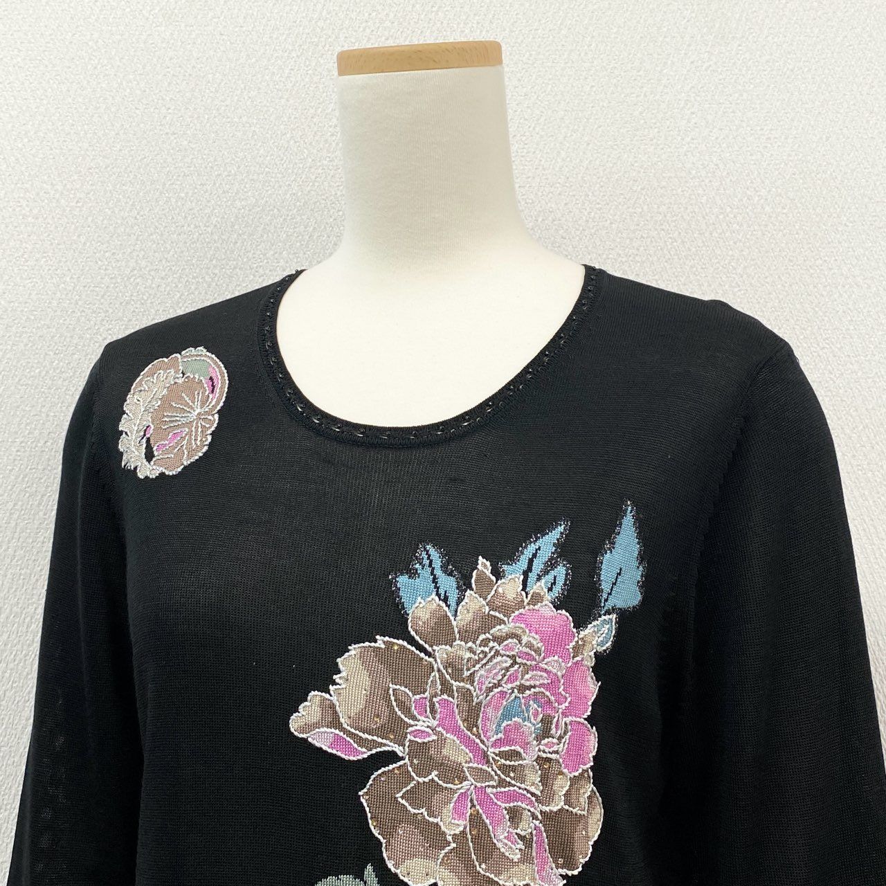 76i12 《美品》 LEONARD レオナール ハイゲージ ニット セーター